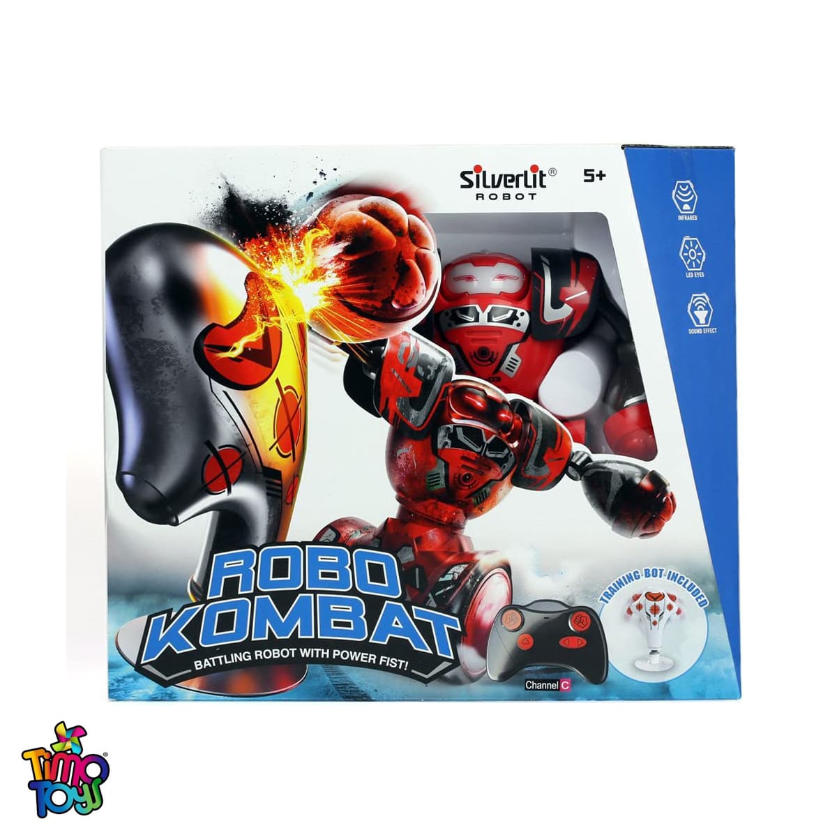 robo kombat battling robot with power fist