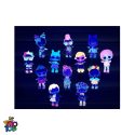 عروسک سورپرایزی LOL LIGHTS GLITTERS شامل 8 تکه دخترانه برند MGA شبرنگ