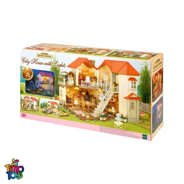 خانواده سیلوانیان Sylvanian families مدل خانه شهری چراغدار City House کد 2752