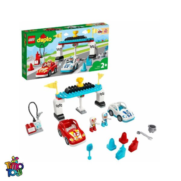 لگو DUPLO مدل RACE CARS کد 10947 با پمپ بنزین