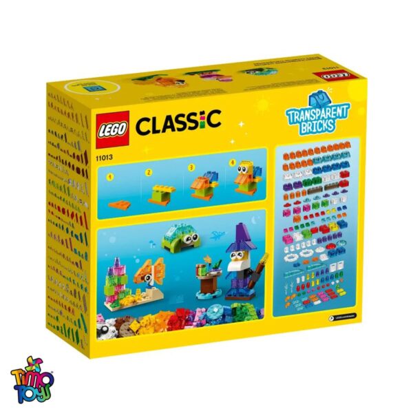 لگو کلاسیک creative transparent brick 500 قطعه