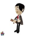 عروسک پولیشی مستر بین برند یانیک mr bean dollکروات قرمز سفید مشکی