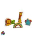 بلوک چوبی حیوانات جنگل Fisher-Price