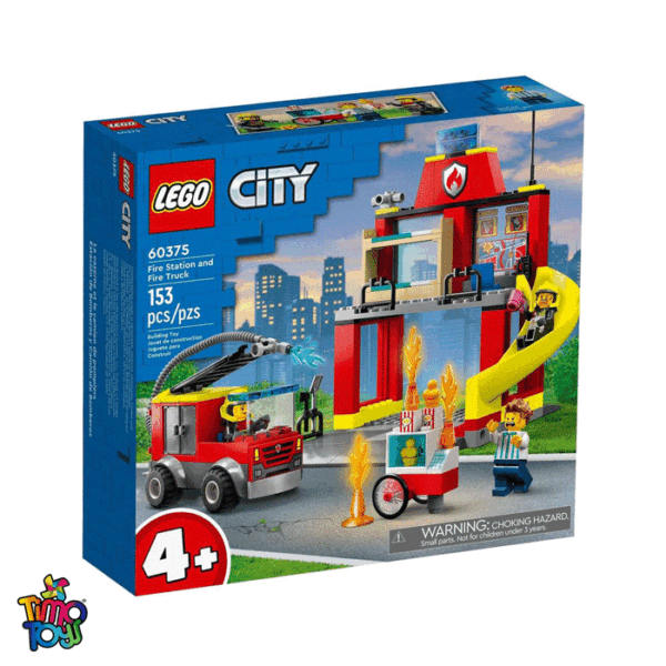 لگو City Fire Station and Fire Truck کد 60375