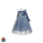 لباس پرنسس Elsa رنگ سرمه ای به همراه اکسسوری